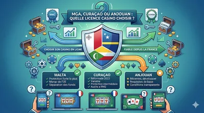 Comprendre les licences de casino en ligne : MGA, Curaçao et Anjouan pour les joueurs français