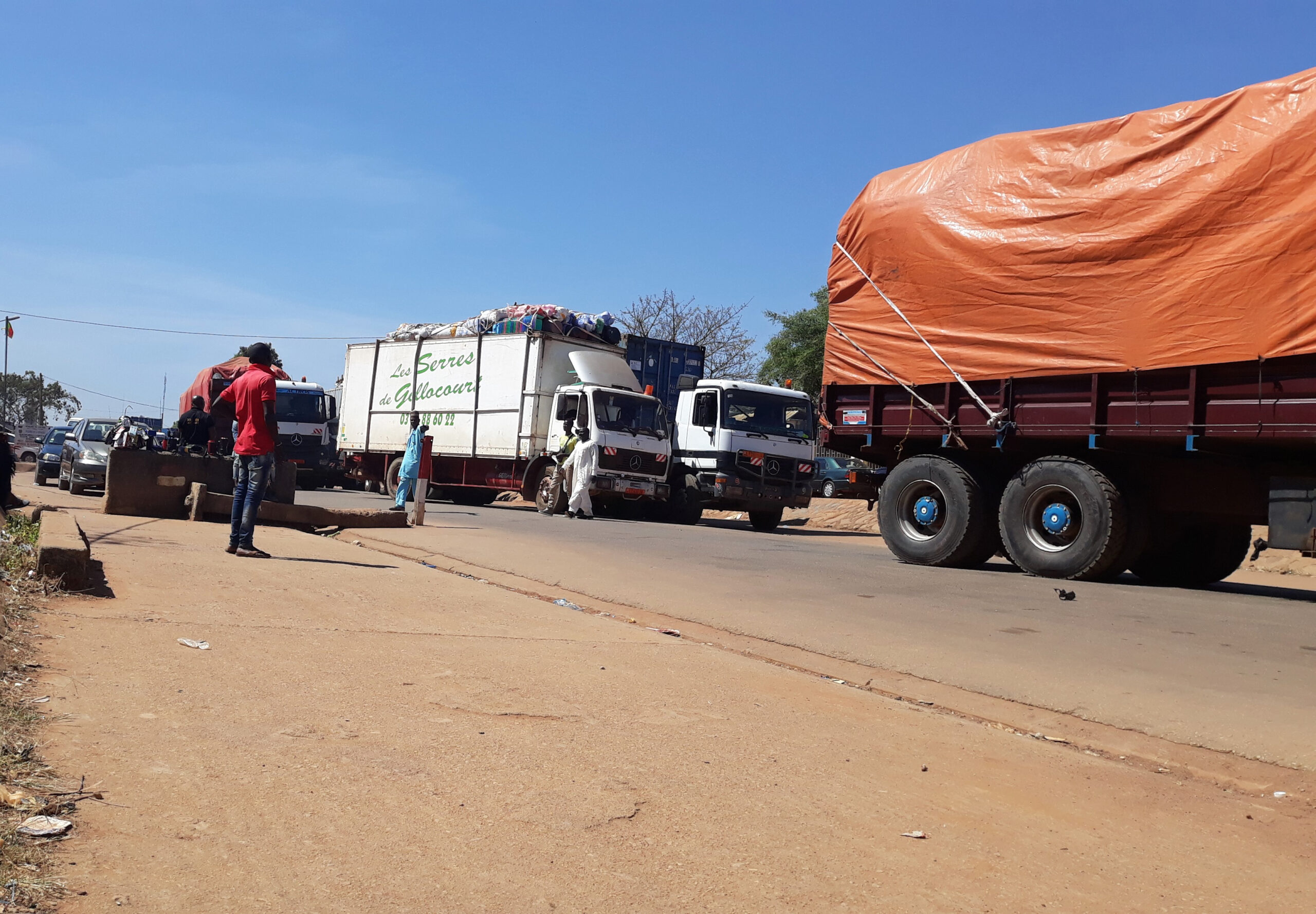 Blocage des poids lourds à la frontière de Garoua-Boulaï